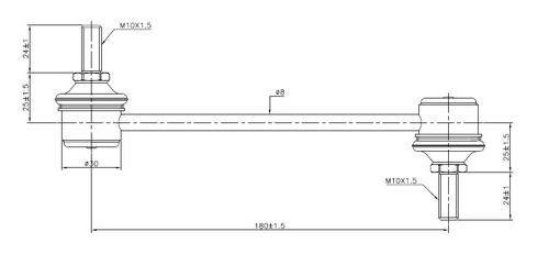 Go to Rear Sway Bar Link to suit Hyundai & Kia