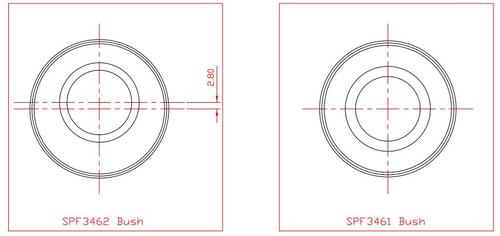 Go to Control Arm Lower-Inner Rear Bush Kit - Single Offset