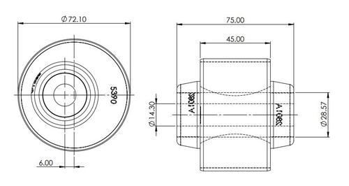 Go to Front Control Arm Lower-Rear Double Offset Bush Kit to suit Nissan Elgrand E52, Murano Z51 & Maxima J32