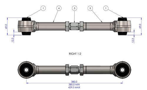 Go to Rear Adjustable Upper Trailing Arm Kit to suit Toyota Land Cruiser 300 Series 2021-on