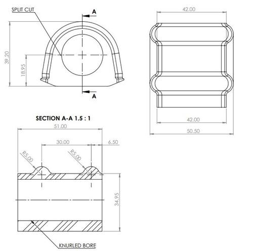 Go to Rear Sway Bar Mount Bush Kit to suit Toyota Land Cruiser 300 Series 2021-on