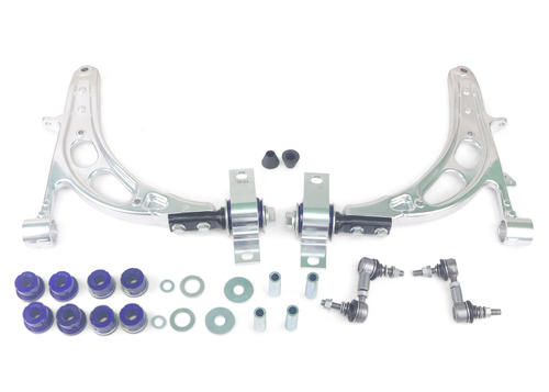 Go to Front Lower Alloy Control Arm Kit with Anti Lift Bushes excluding Ball Joints to suit Subaru Impreza 1992-2007