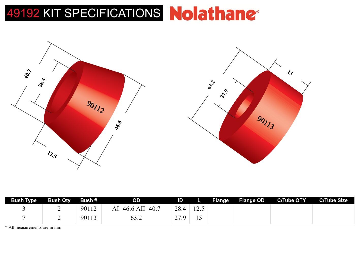 Rear Differential Mount - Front Bushing Kit to Suit Lexus GS, IS and Toyota Supra