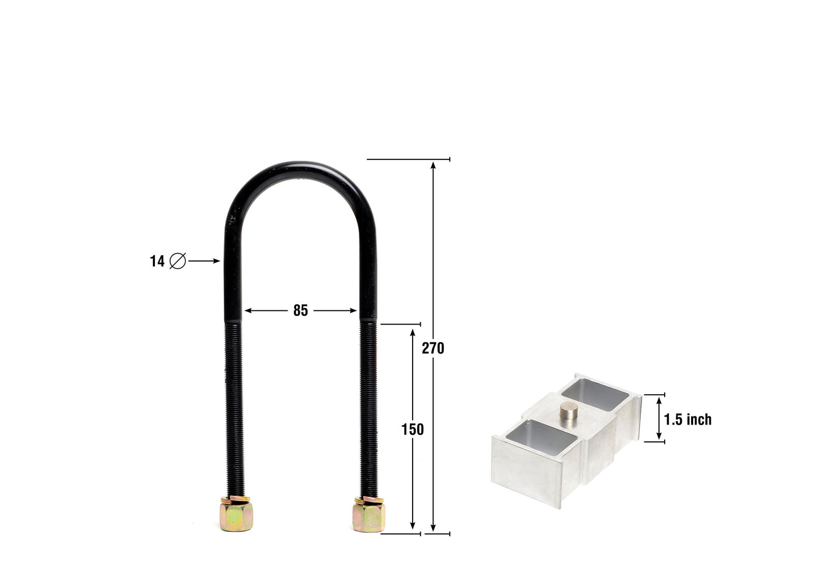 Rear Lowering Block - Kit 1.5