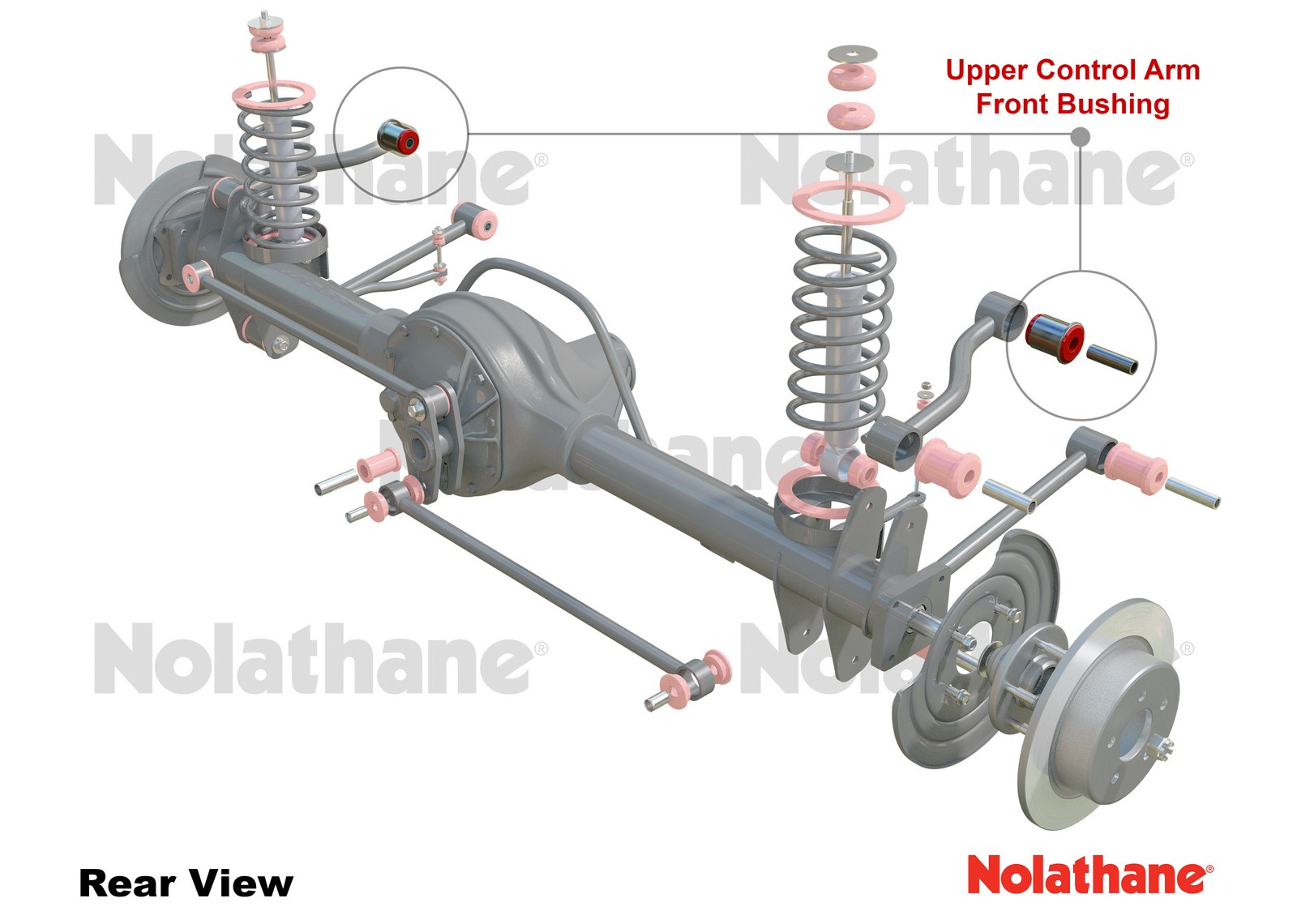 Rear Trailing Arm Upper - Front Bushing Kit to Suit Ford Falcon/Fairlane XE-XD Sedan