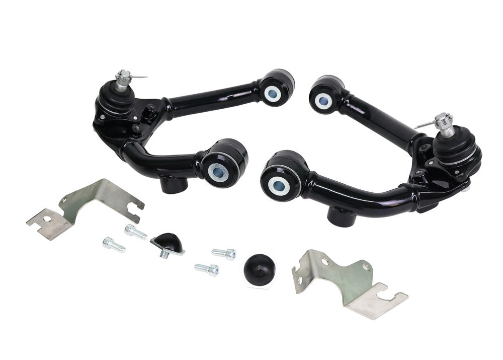 Front Fixed Offset Upper Control Arm Kit including Ball Joints to Suit Mitsubishi Triton MQ (KL1 Chassis) MR & Pajero Sport QE, QF