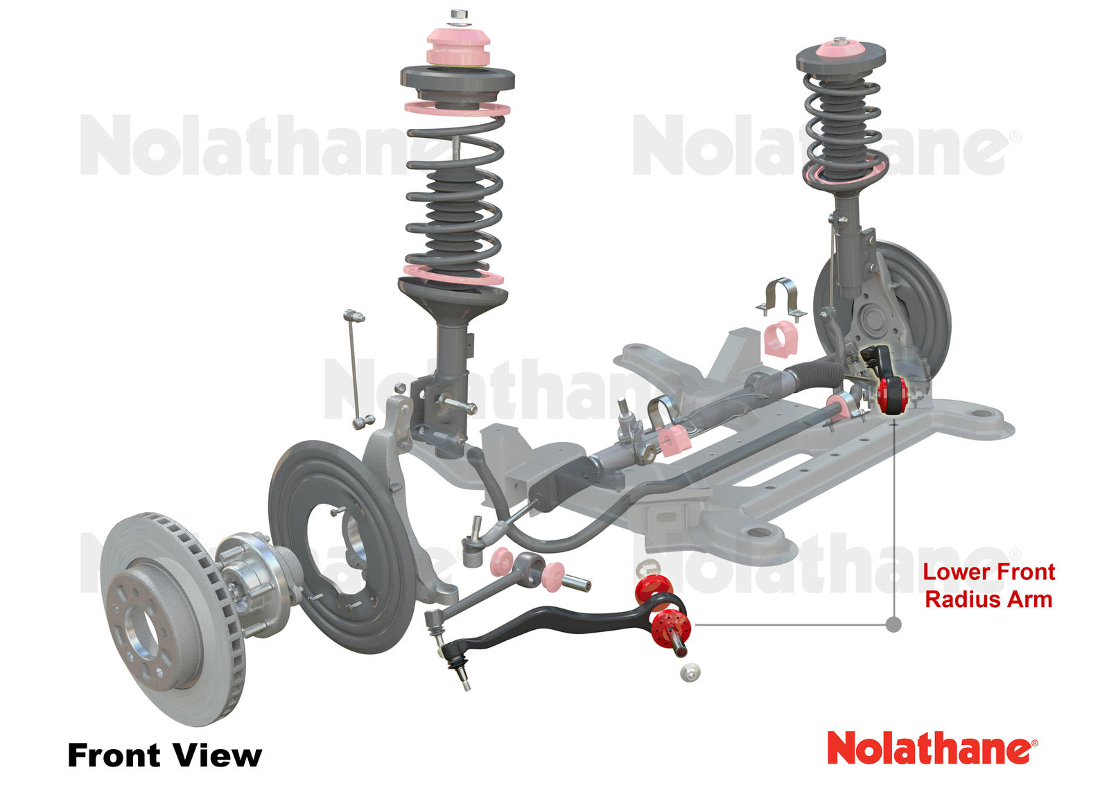 Front Radius Arm Lower - Arm Right to Suit Holden Commodore VE and HSV