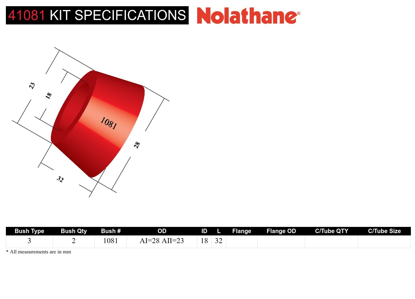 Steering Idler Arm - Bushing Kit to Suit Mazda B-Series PE, UC and UD