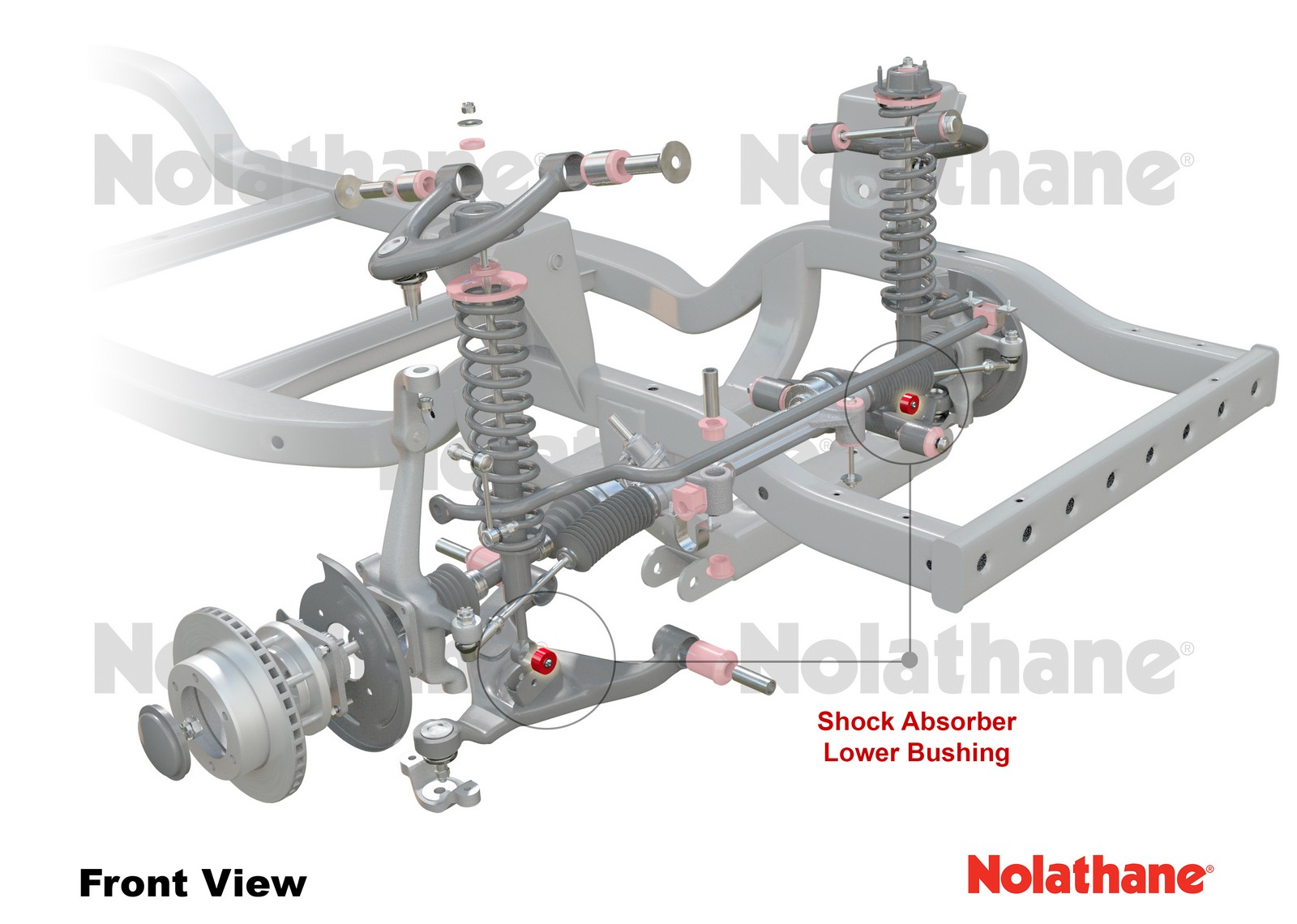 Shock Absorber - Lower Bushing Kit to Suit Mitsubishi Pajero NM, NP
