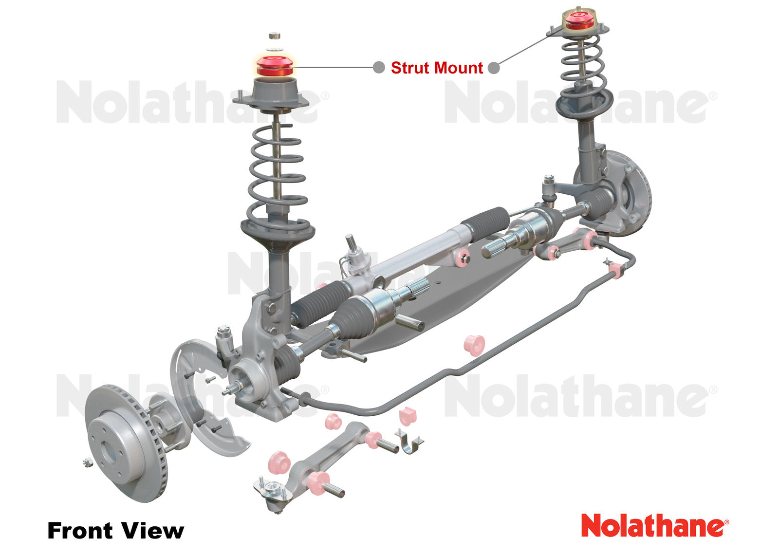 Strut Mount - Bushing Kit to Suit Daihatsu Charade G100