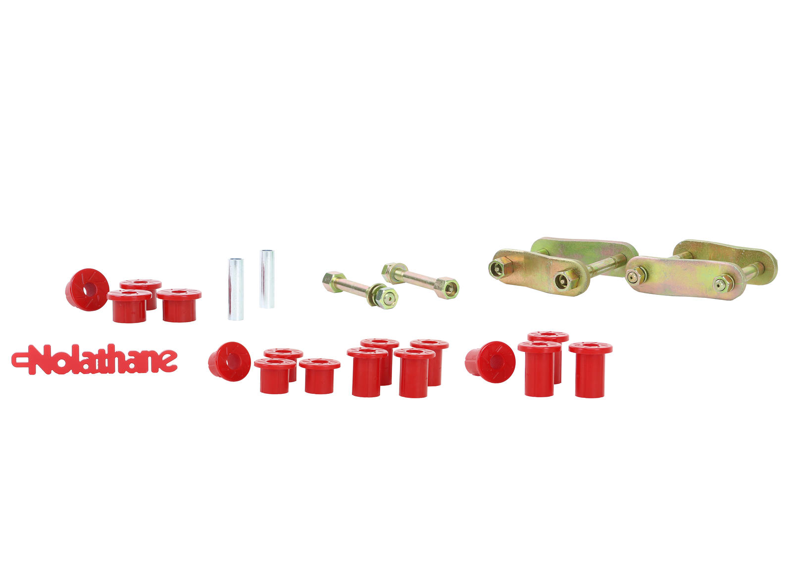 Rear Leaf Spring - Bushing and Greaseable Shackle/Pin Kit to Suit Mitsubishi Triton MQ, MR 4wd