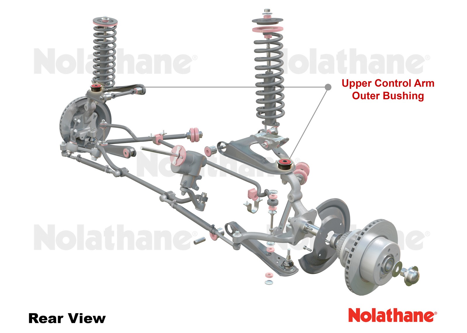Front Upper Control Arm - Outer Bushing Kit to Suit Morris Minor 1000