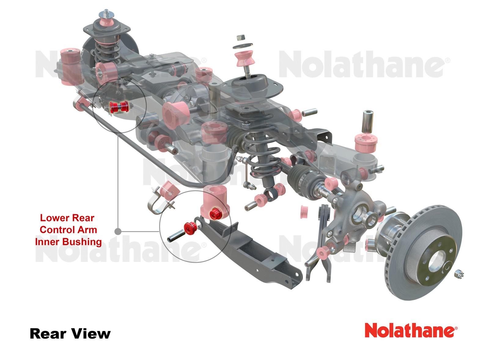 Rear Control Arm Lower Rear - Inner Bushing Kit to Suit Holden Commodore VE, VF and HSV