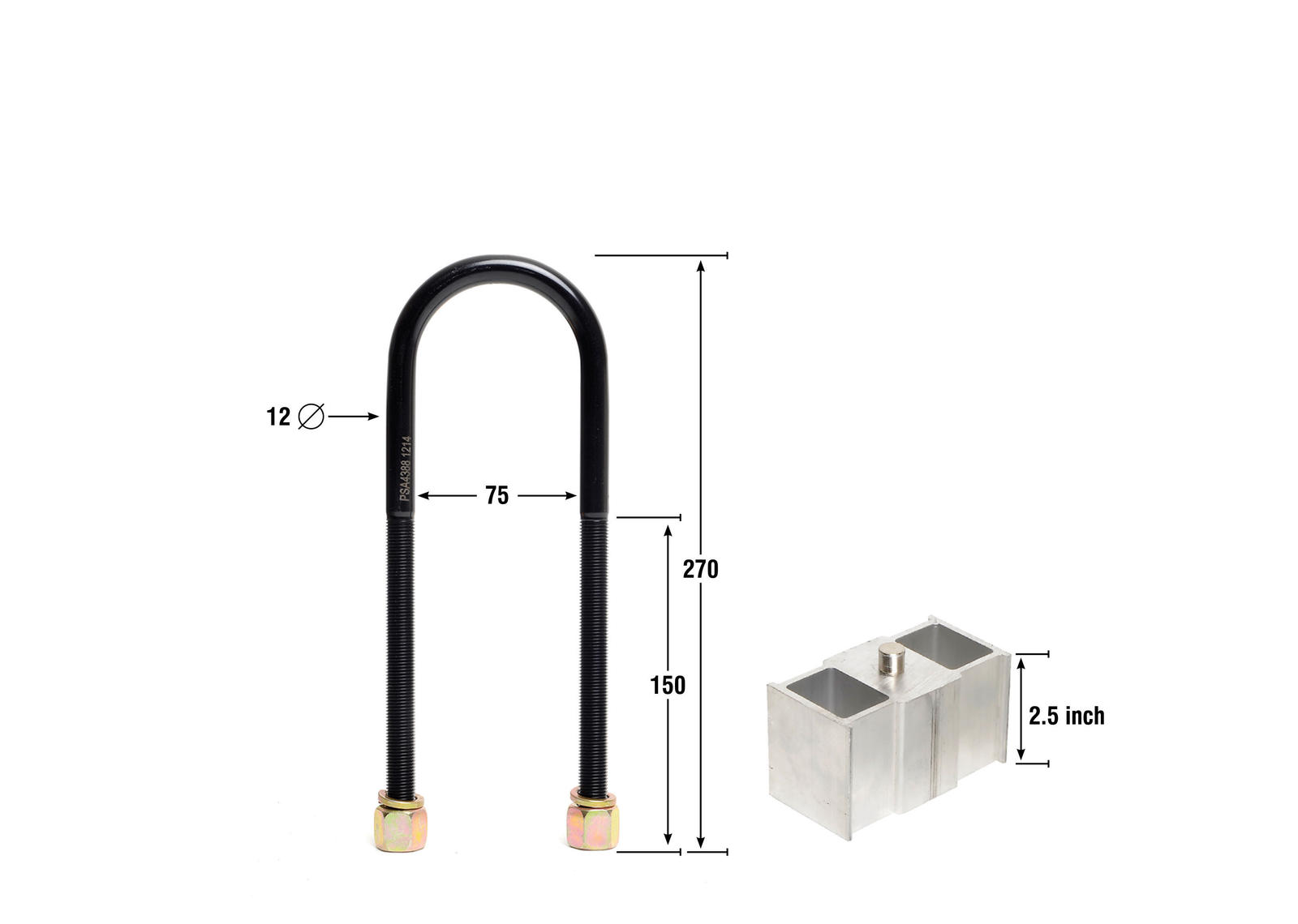 Rear Lowering Block - Kit 2.5
