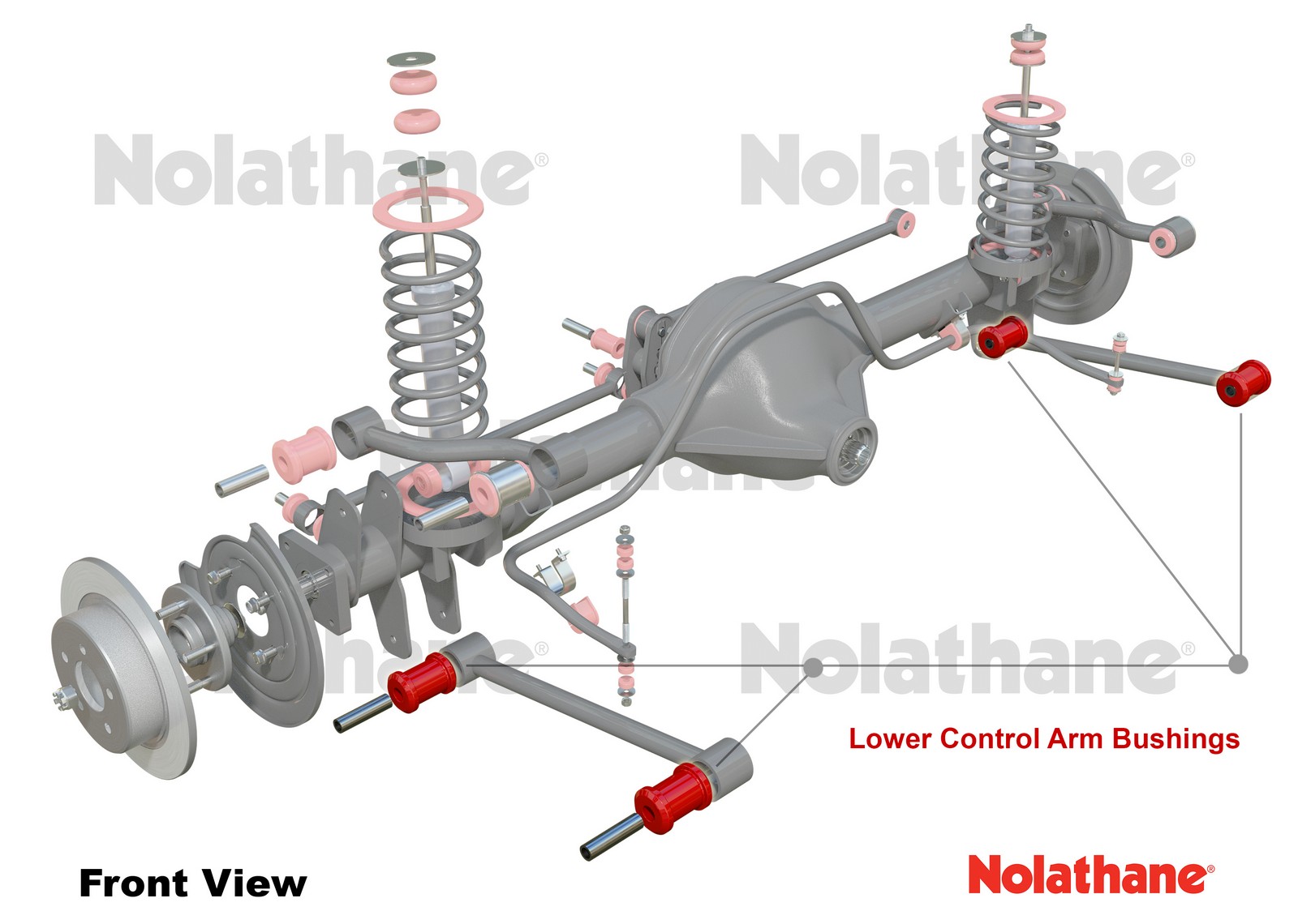 Rear Trailing Arm Lower - Bushing Kit to Suit Ford Falcon/Fairlane EA-AU