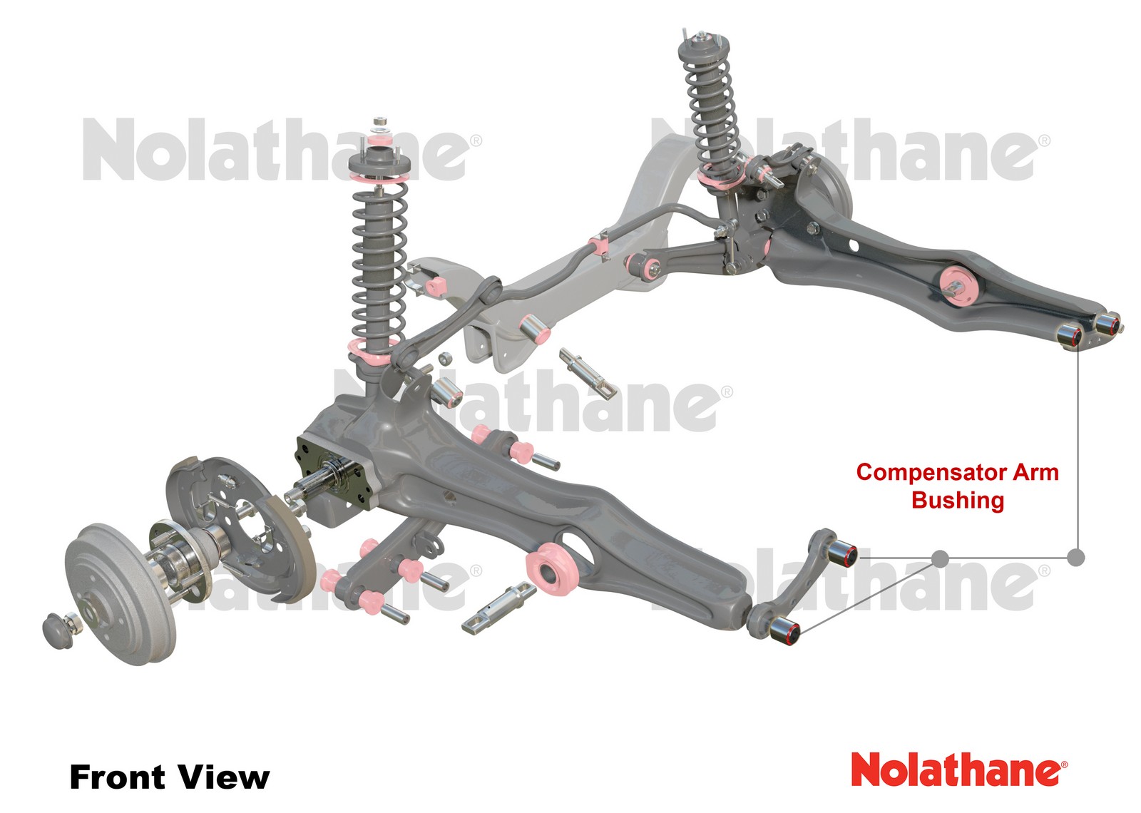 Rear Control Arm Lower Front - Bushing Kit to Suit Honda Civic, CR-X and Integra