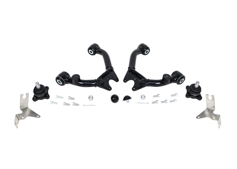 Front Fixed Offset Upper Control Arm Kit including Ball Joints to Suit Mitsubishi Triton MQ (KL1 Chassis) MR & Pajero Sport QE, QF