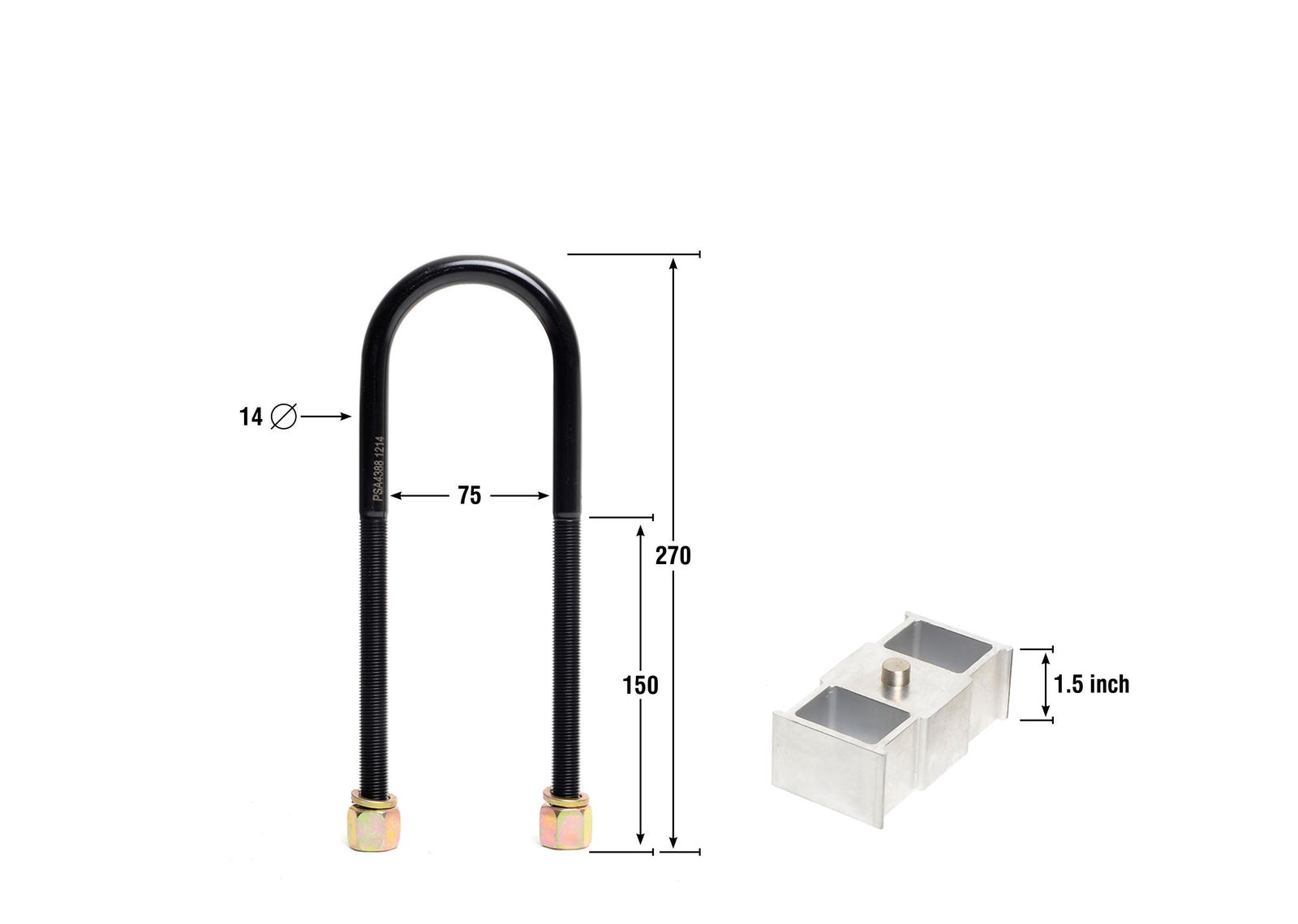 Rear Lowering Block - Kit 1.5