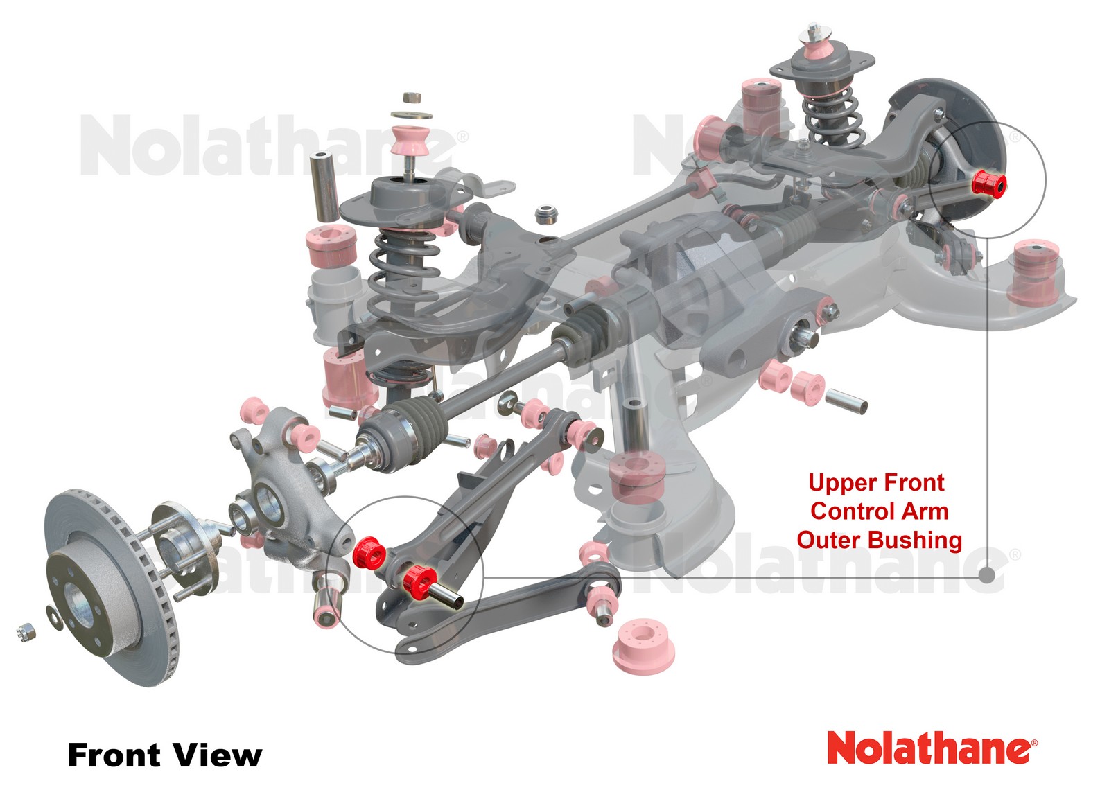 Rear Control Arm Upper Front - Bushing Kit to Suit Holden Commodore VE, VF and HSV