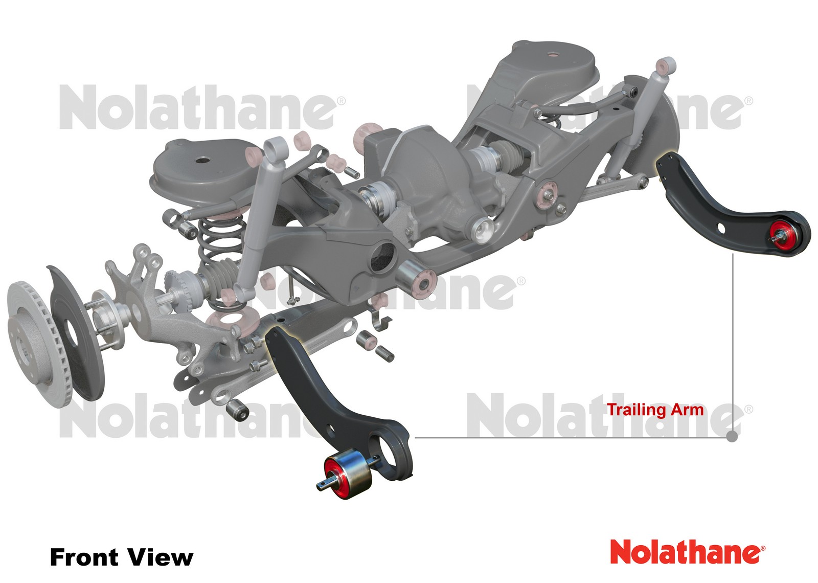 Rear Trailing Arm Lower - Arm Left to Suit Ford Falcon/Fairlane BA-FGX, Territory SX-SZ and FPV