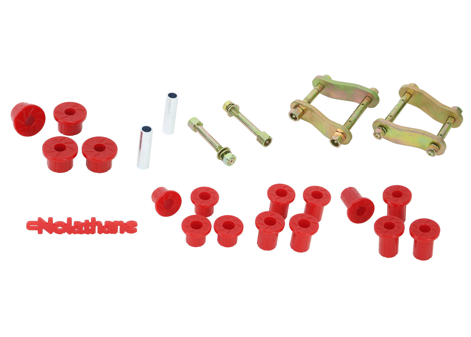 Rear Leaf Spring - Bushing and Greaseable Shackle/Pin Kit to Suit Mitsubishi Triton MQ, MR 4wd