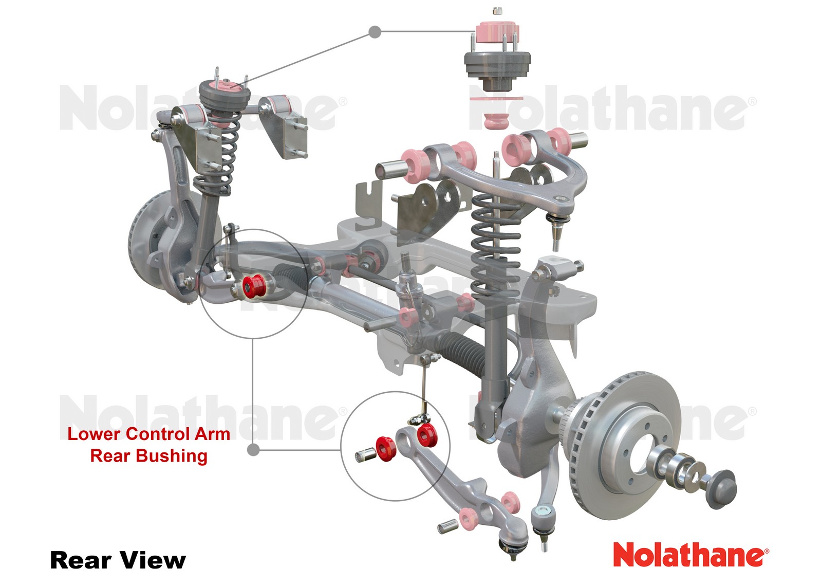 Control Arm Lower - Inner Bushing Kit to Suit Toyota MR2 AW11, SW20