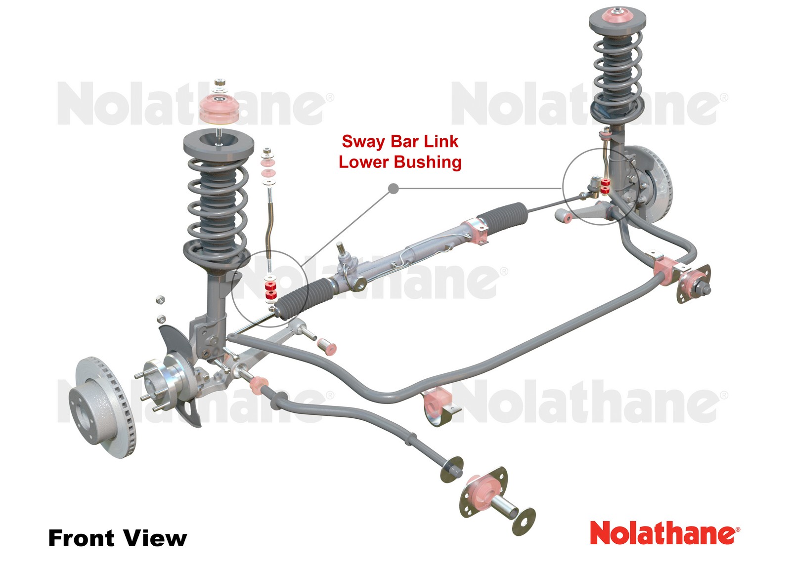 Sway Bar Link - Lower Bushing Kit to Suit Subaru Leone 3rd Gen