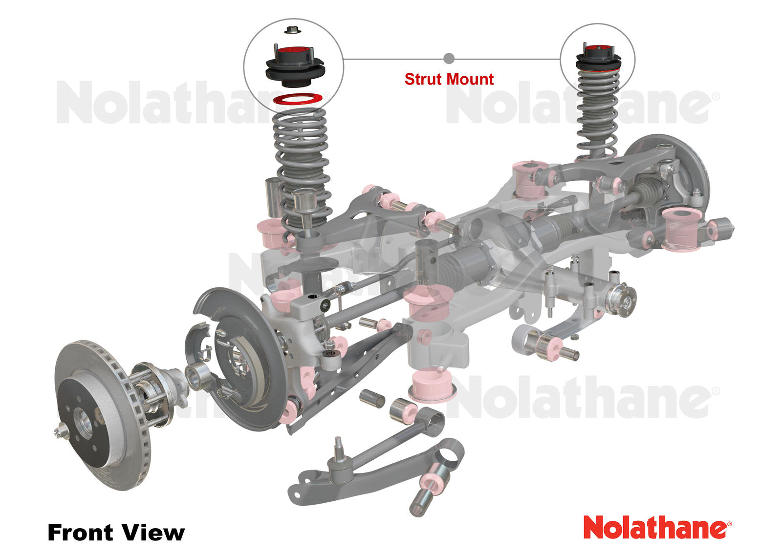 Rear Strut Mount - Kit to Suit BMW 3 Series, M3 and Z3