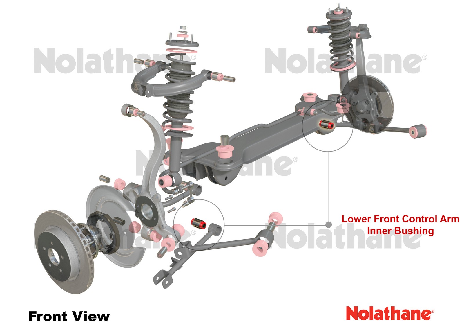 Control Arm Lower - Inner Bushing Kit to Suit Mitsubishi Magna TE-TW