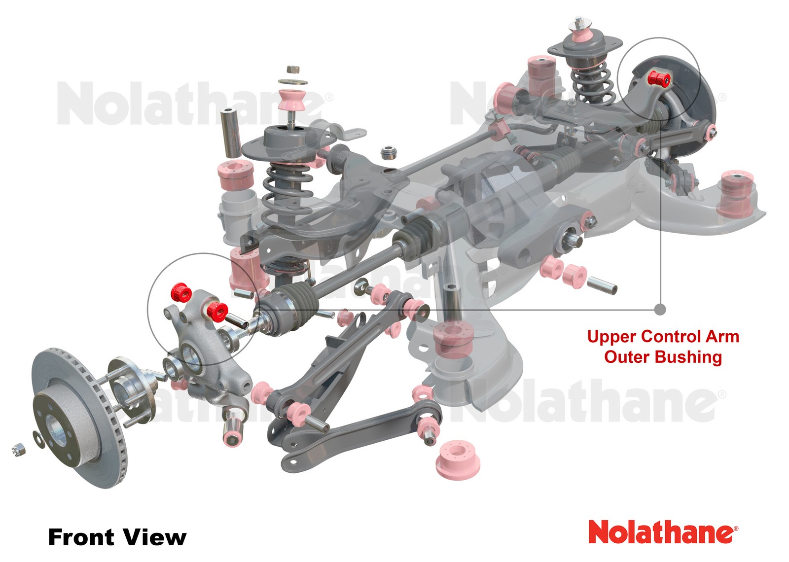Rear Control Arm Upper Rear - Outer Bushing Kit to Suit BMW 1 Series, 3 Series and X1