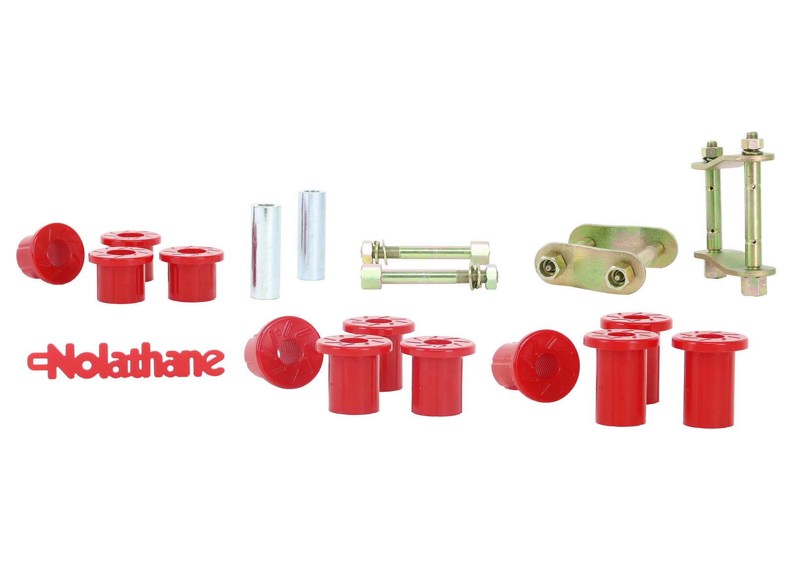 Rear Leaf Spring - Bushing and Greaseable Shackle/Pin Kit to Suit Mitsubishi Triton ML, MN 4wd