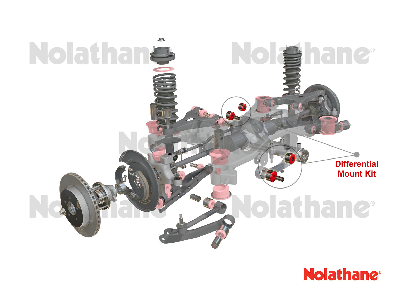 Rear Differential Mount - Bushing Kit to Suit BMW 3 Series, X3 and Z4