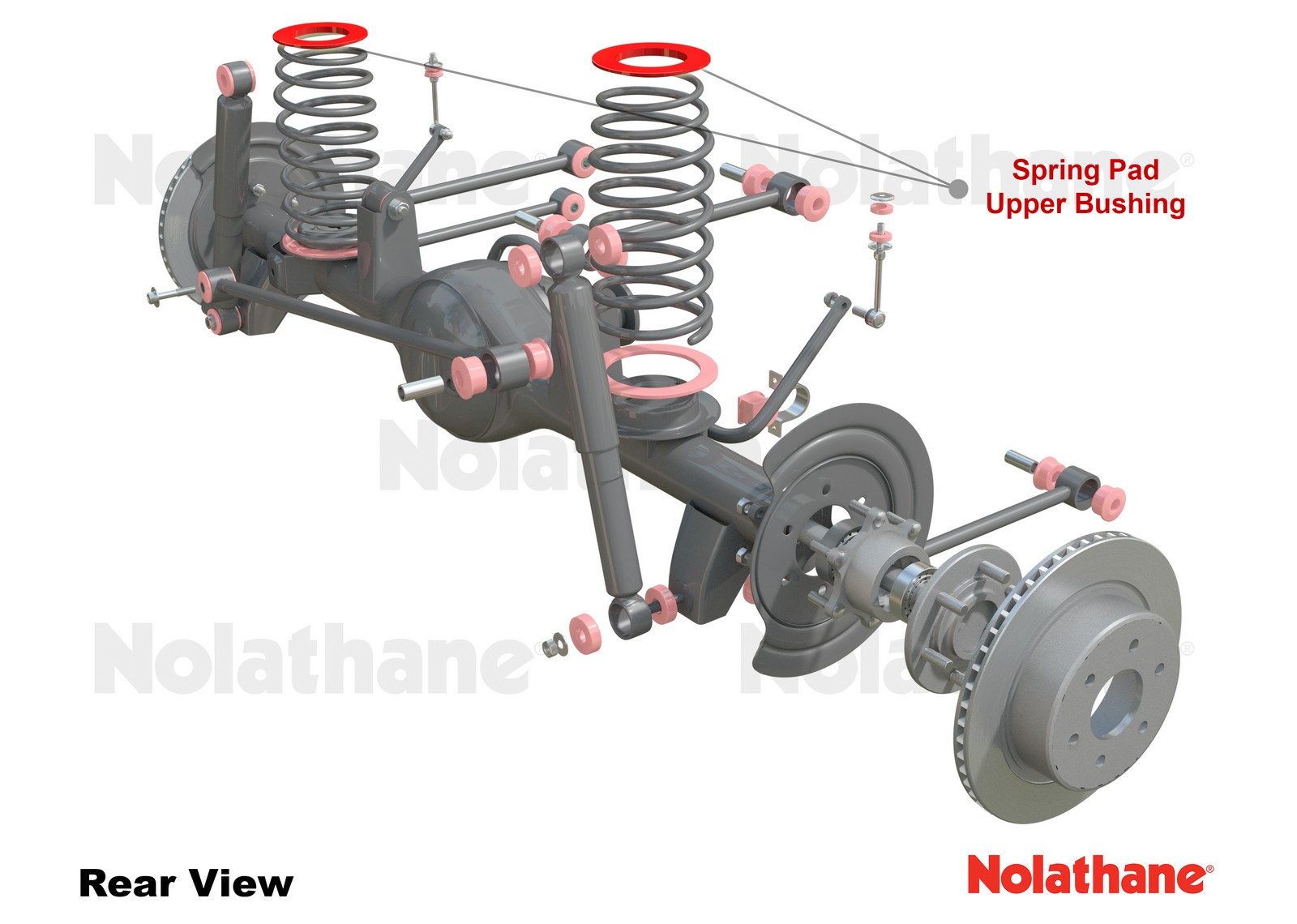 Coil Spring Pad - Upper Bushing Kit to Suit Holden H Series HQ-HZ