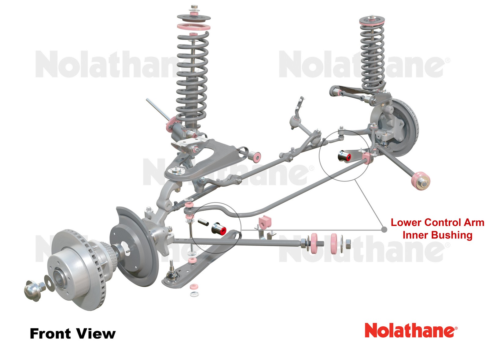 Control Arm Lower - Inner Bushing Kit to Suit Ford Falcon/Fairlane XK-XR