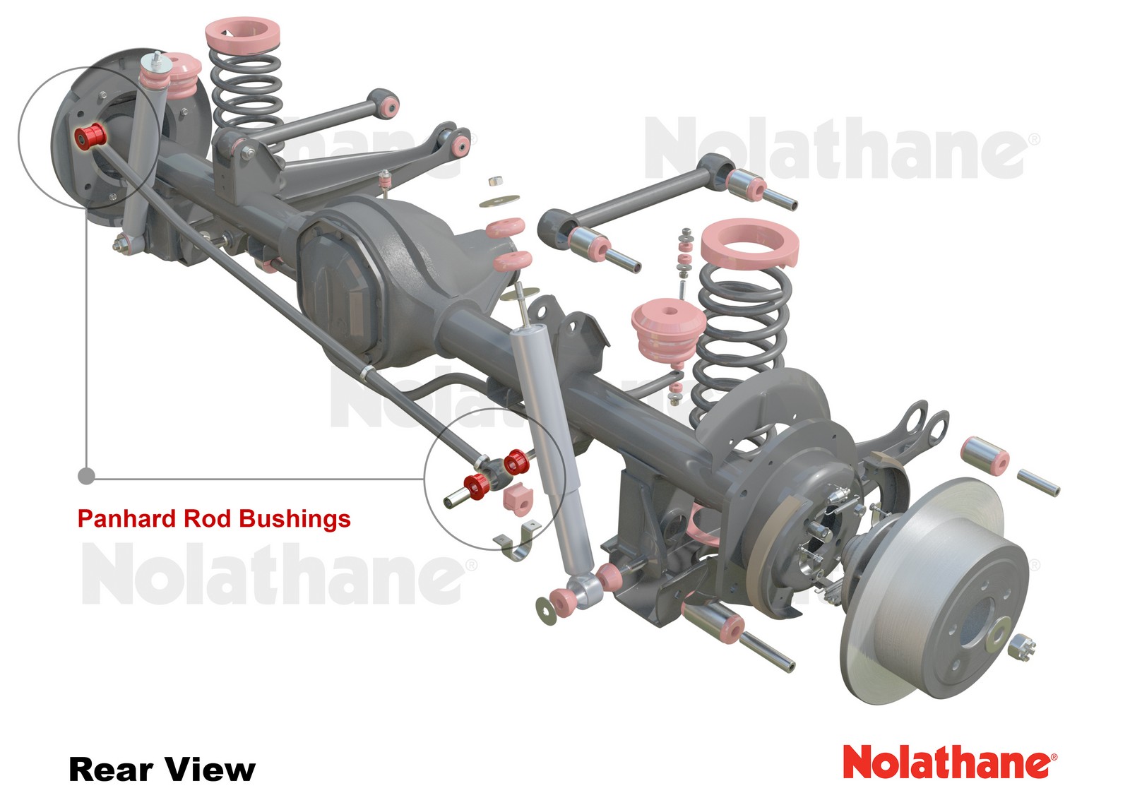 Rear Panhard Rod - Bushing Kit to Suit Holden Commodore VB-VS and HSV