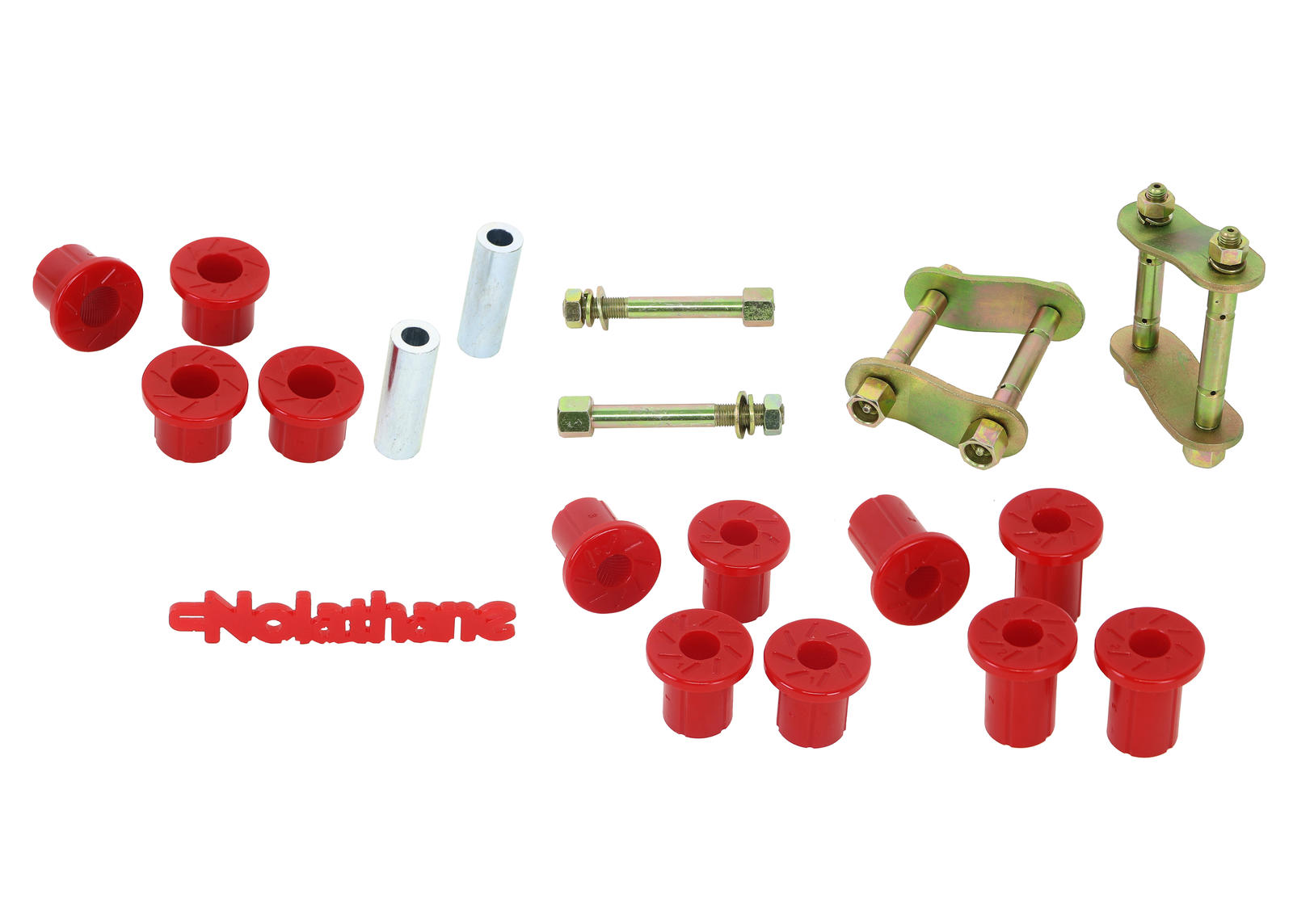 Rear Leaf Spring - Bushing and Greaseable Shackle/Pin Kit to Suit Mitsubishi Triton ML, MN 4wd