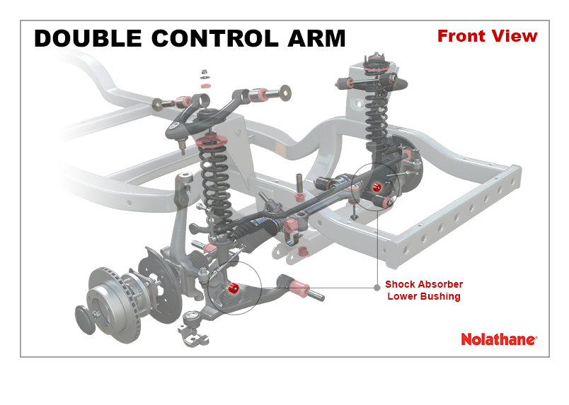 Front Shock Absorber - Upper Bushing Kit to Suit Toyota Land Cruiser 200 Series