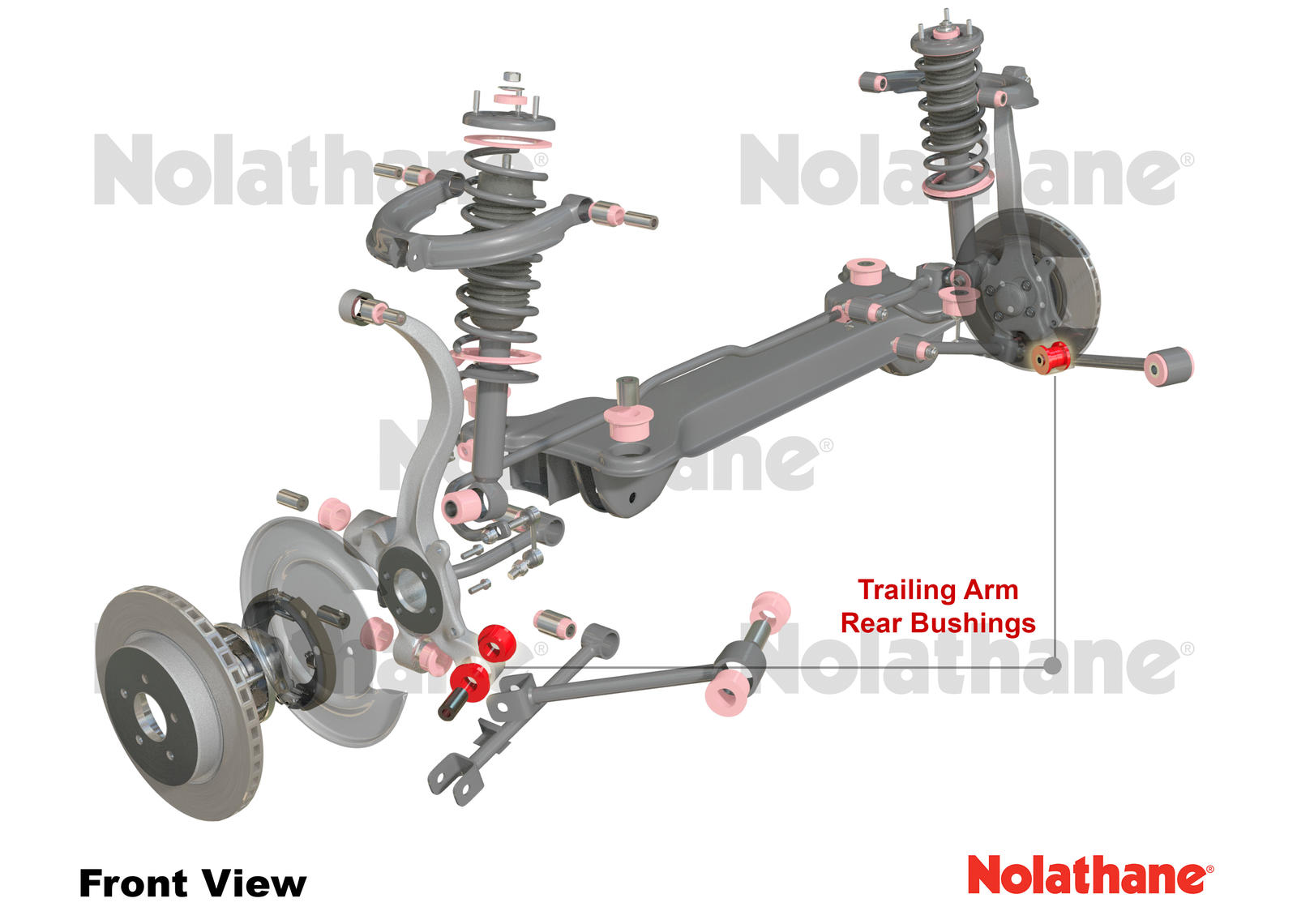 Rear Trailing Arm Lower - Rear Bushing Kit to Suit Lexus GS, IS and Toyota Altezza