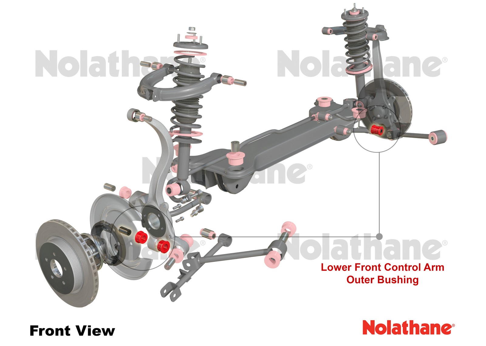 Rear Control Arm Lower - Outer Bushing Kit to Suit Mitsubishi Galant HJ and Magna TE-TW