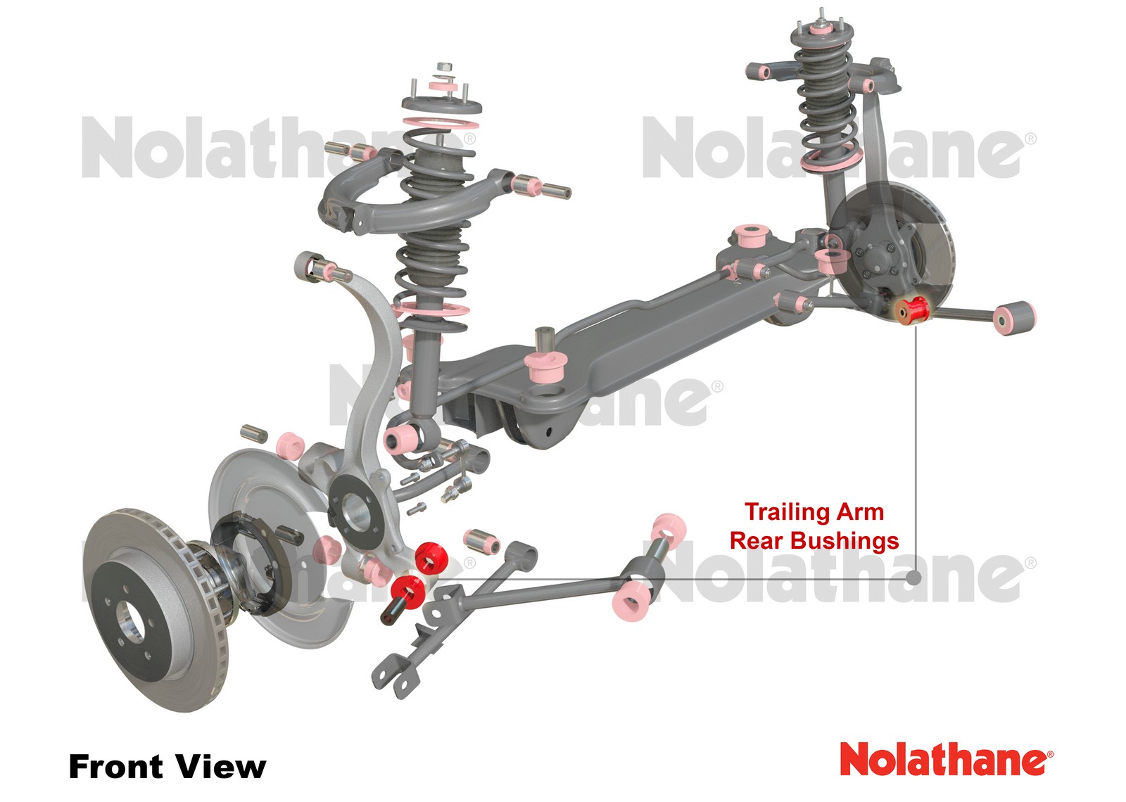 Rear Control Arm - Bushing Kit to Suit Hyundai Sonata, Kia Optima and Mitsubishi Magna
