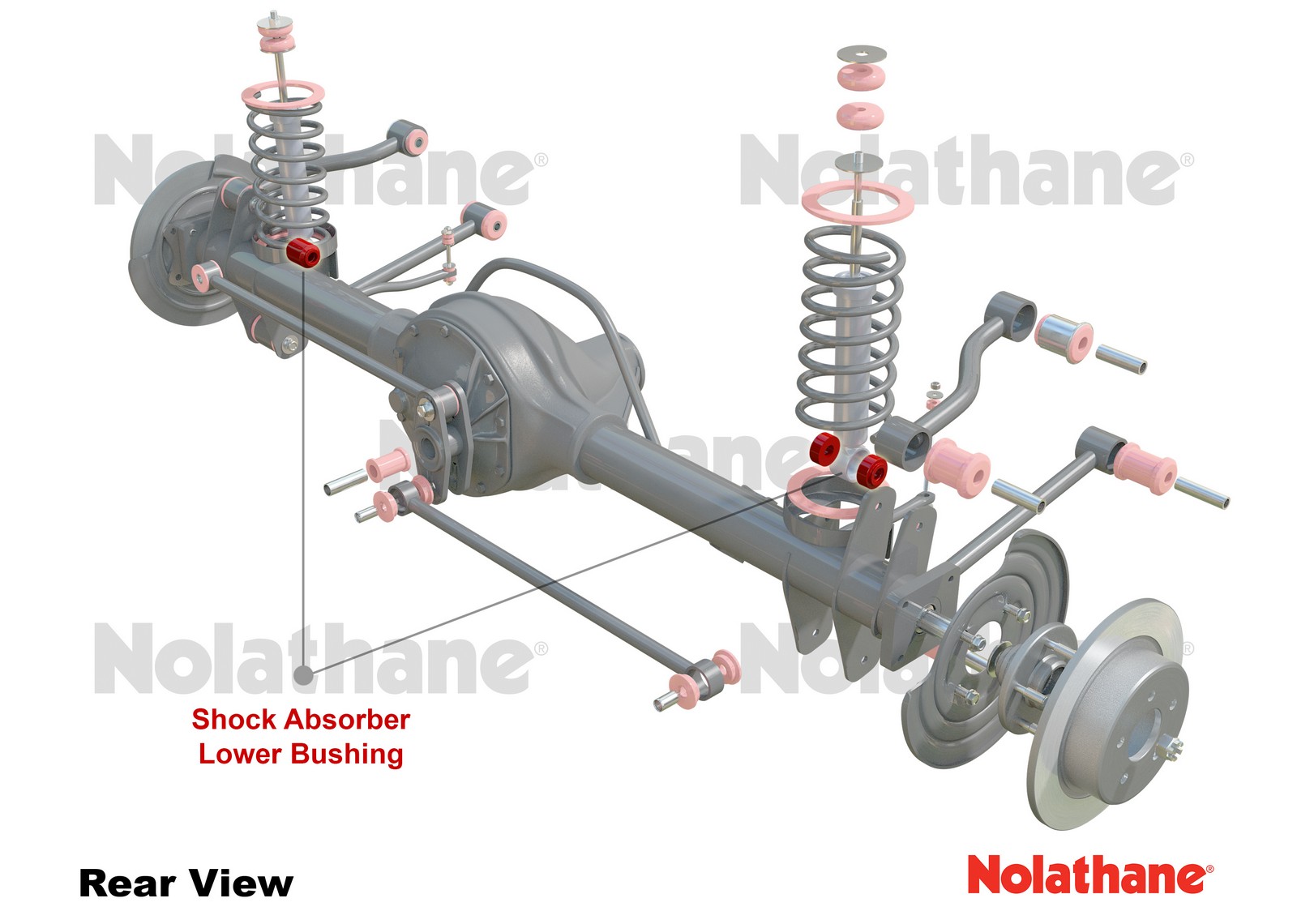Shock Absorber - Lower Bushing Kit to Suit Ford Falcon/Fairlane NF, NL