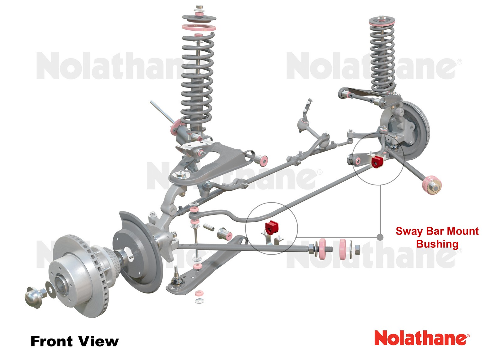 Front Sway Bar Mount - Bushing Kit 20mm to Suit Nissan Navara D21 and Pathfinder WD21
