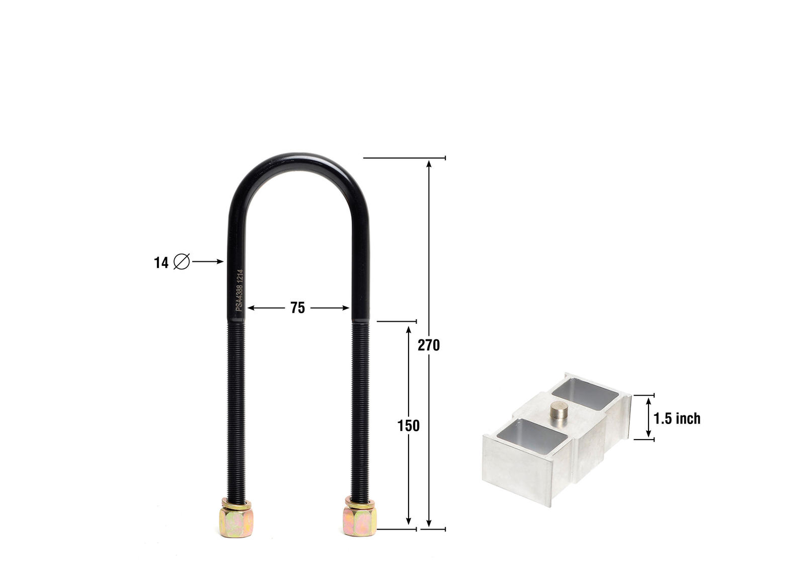 Rear Lowering Block - Kit 1.5
