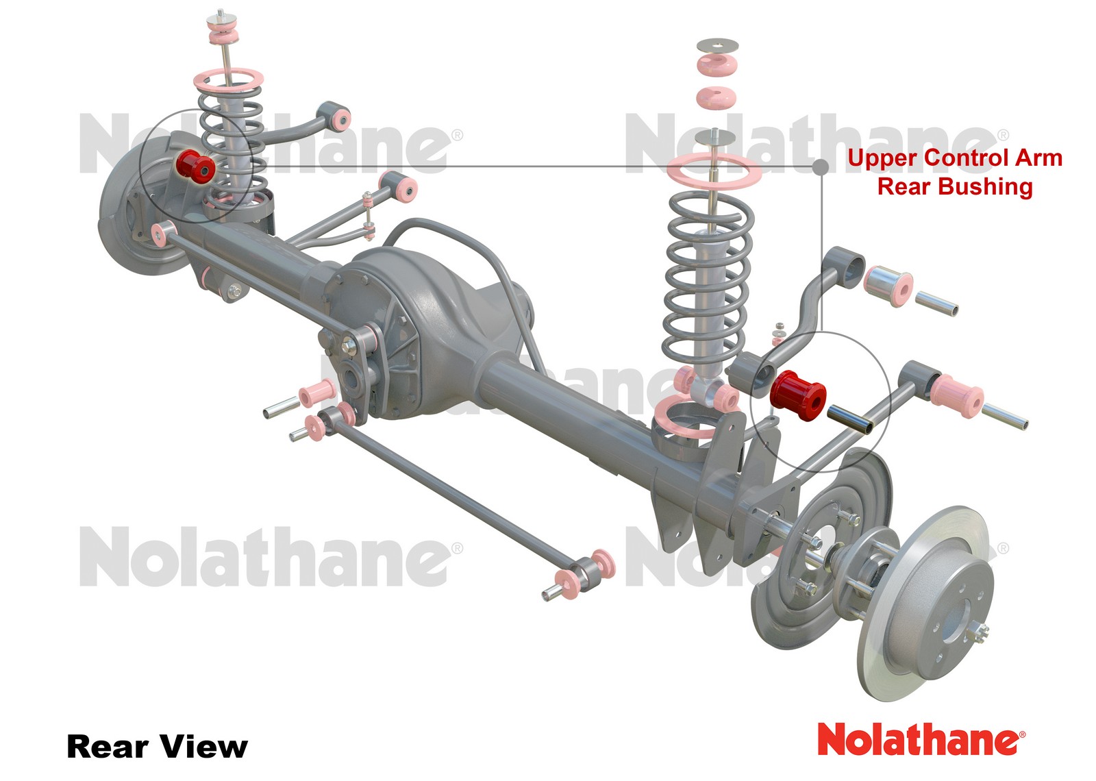 Rear Trailing Arm - Bushing Kit to Suit Ford Falcon/Fairlane XE-EB