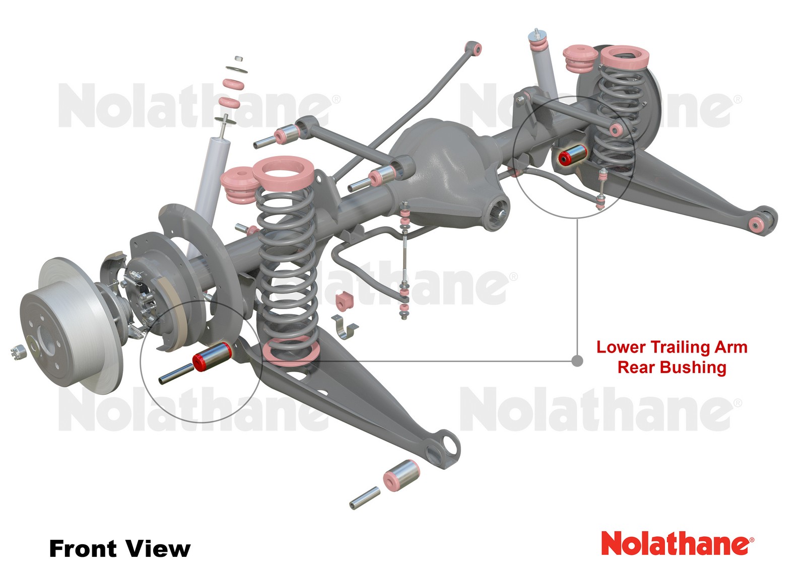 Rear Trailing Arm Lower - Rear Bushing Kit to Suit Holden Commodore VB-VS and HSV