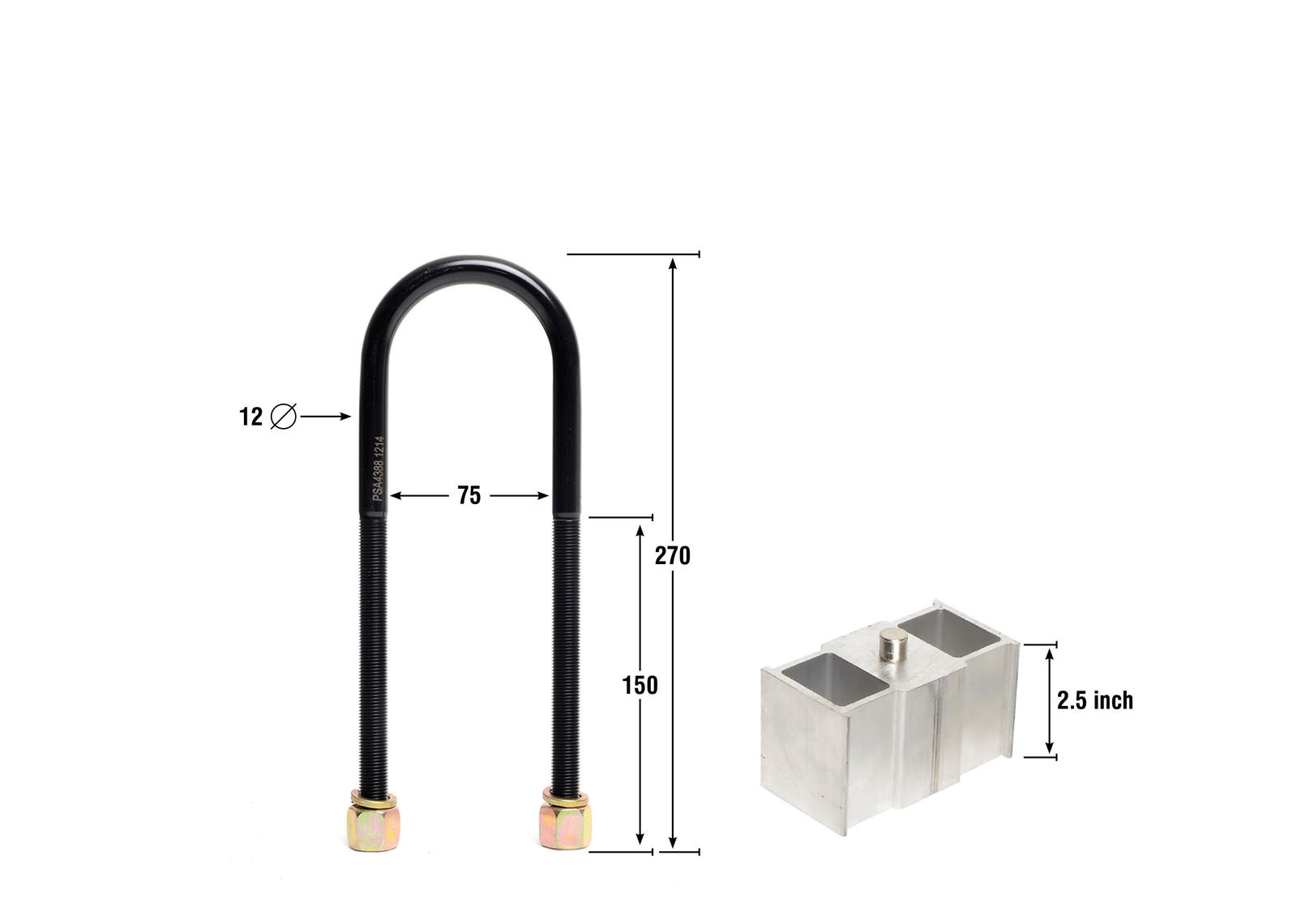 Rear Lowering Block - Kit 2.5