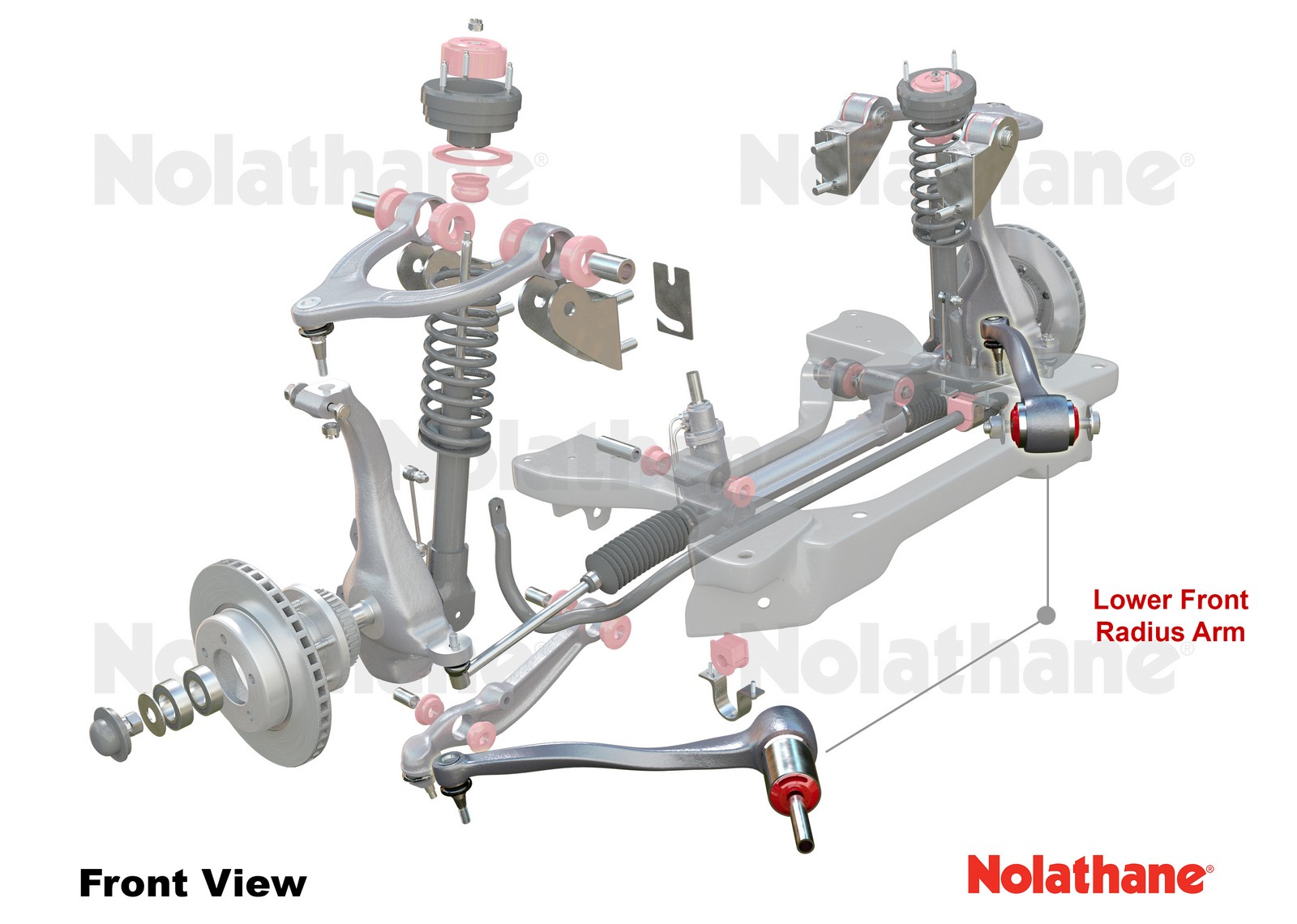 Front Radius Arm Lower - Arm Right to Suit Ford Territory SX, SY and FPV