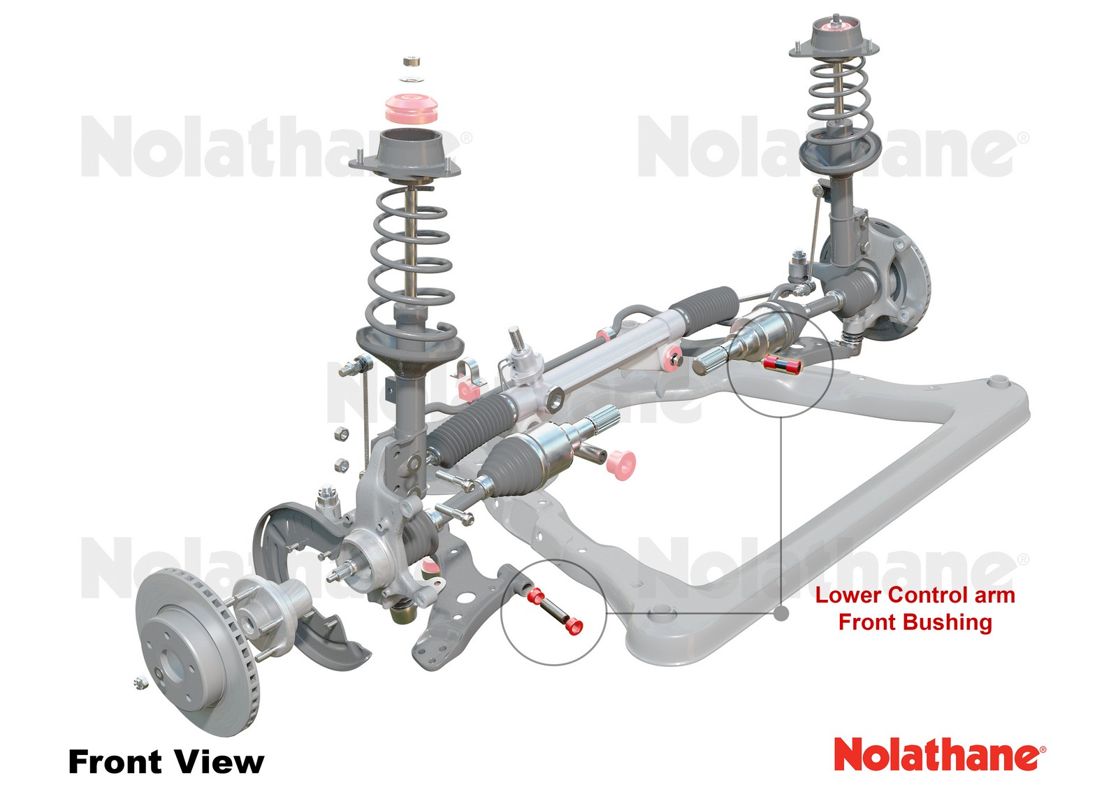 Front Lower Control Arm - Inner Front Bushing Kit to Suit Audi, Seat, Skoda and Volkswagen PQ35/MQB Fwd/Awd