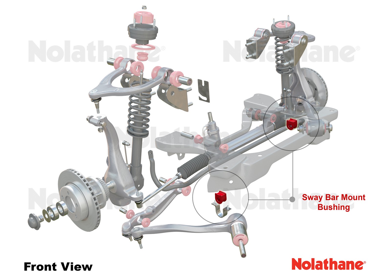 Sway Bar Mount - Bushing Kit 19mm to Suit Mitsubishi Galant HG-HJ