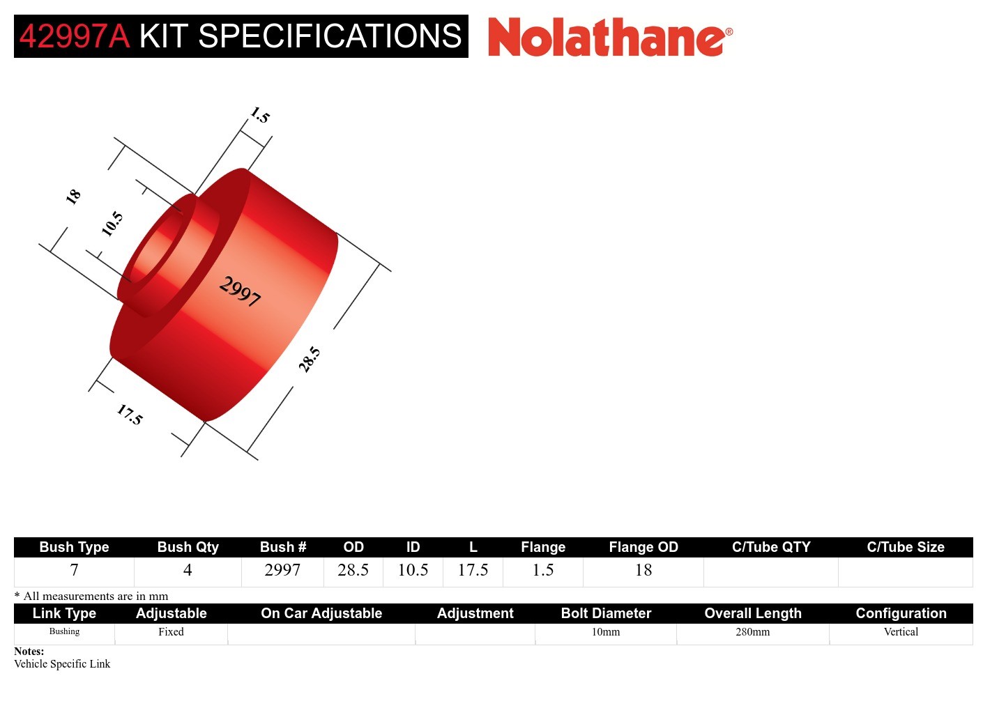 Front Sway Bar Link to Suit Holden Commodore VN-VX and HSV